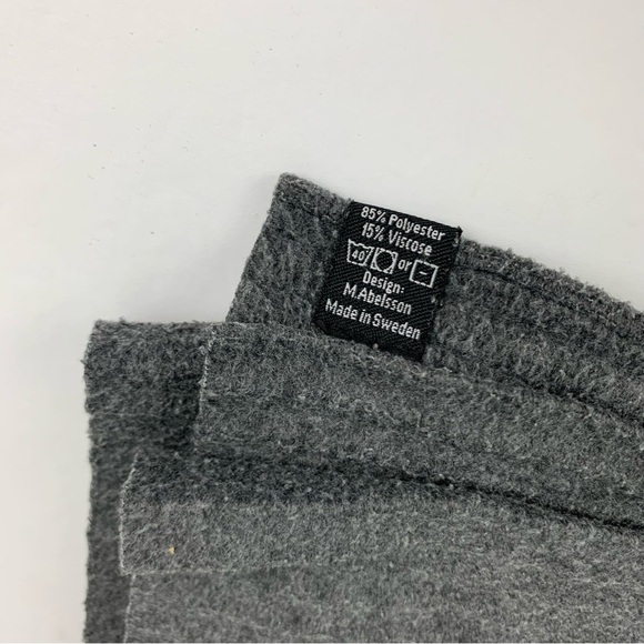 Design House Stockholm Pleece Scarf Grey Ribbed Long - Picture 5 of 6